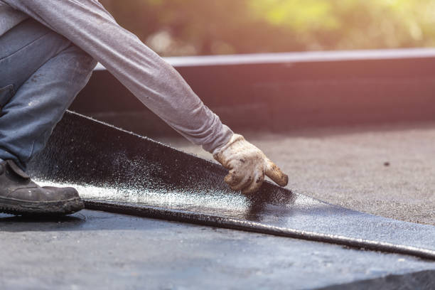 Professional Basement Waterproofing technician working in Arcadia, OH